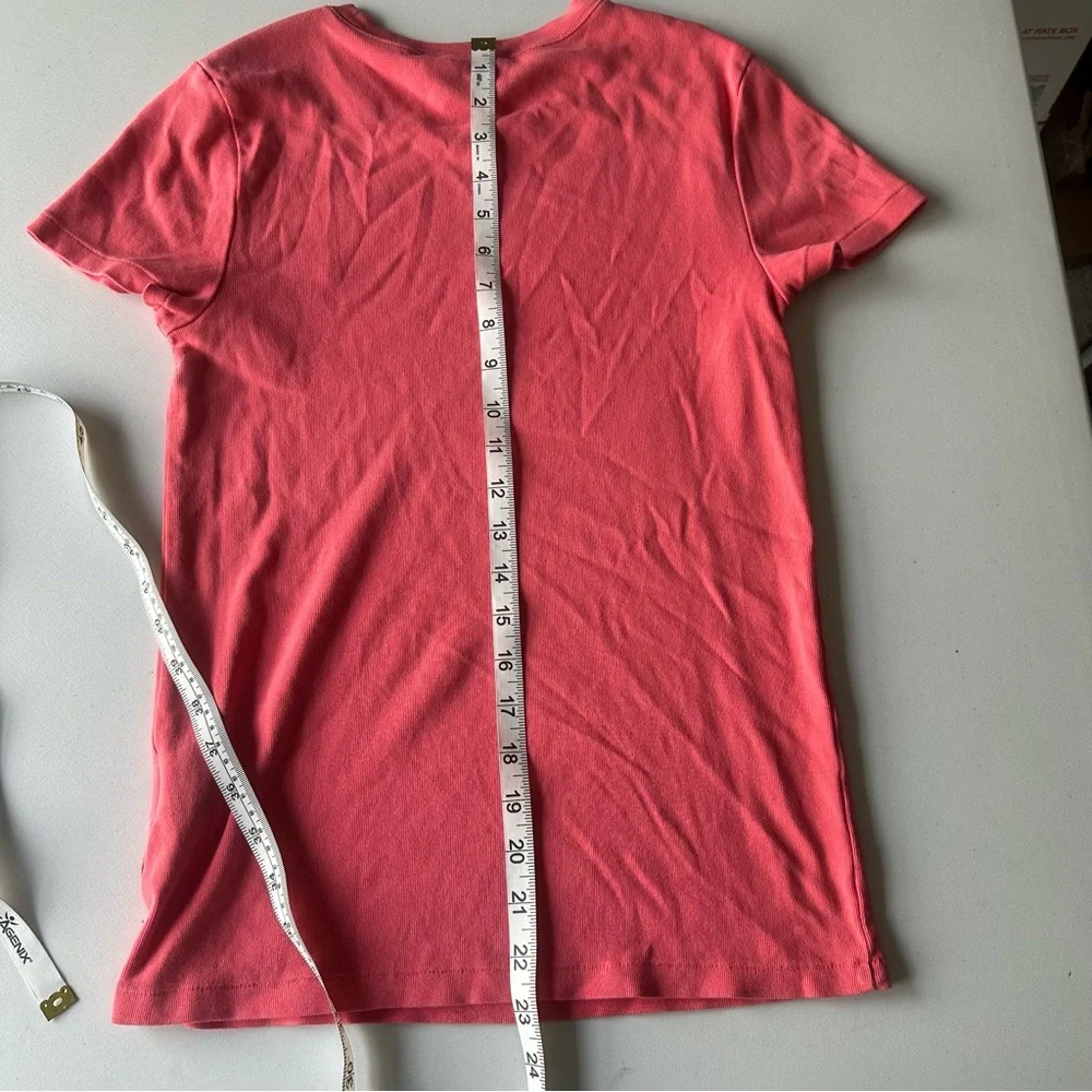 Ralph Lauren Sport Pink Pony Logo Tee Coral Short Sleeve Size L Youth
